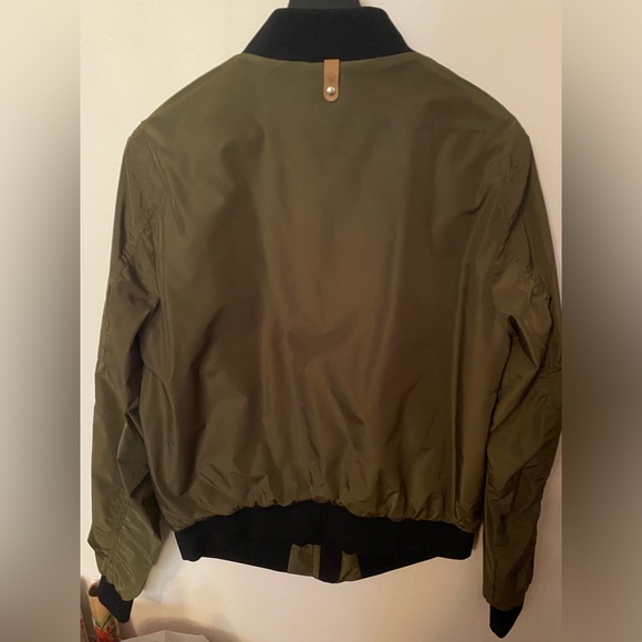 Mackage Mens Army Green Bomber Jacket - New Without Tag - Picture 2 of 10